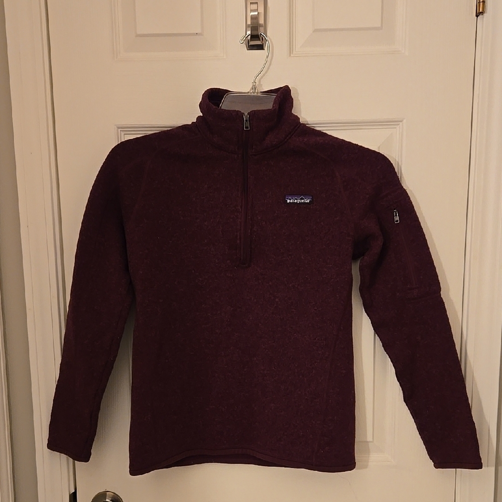 Patagonia Purple Quarter-Zip Fleece Pullover